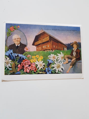 AK Waldheimat: Roseggers Geburtshaus in Alpl bei Krieglach. (1950)
