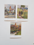 6 Dreifarbendruckkarten Peter Roseggers Heimat nach Aquarellen von Anton Reckziegel.