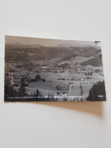 AK Krieglach im Mürztal geg. Rauschkogel. (1963)