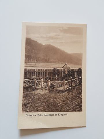 AK Grabstätte Peter Roseggers in Krieglach.