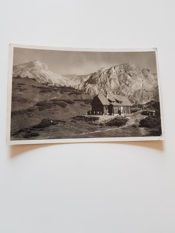AK Hochschwab, Sonnschienhütte mit Ebenstein und Polster.(1929)