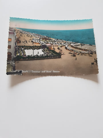 AK Lido di Jesolo - Terrazza dell'Hotel Marina.