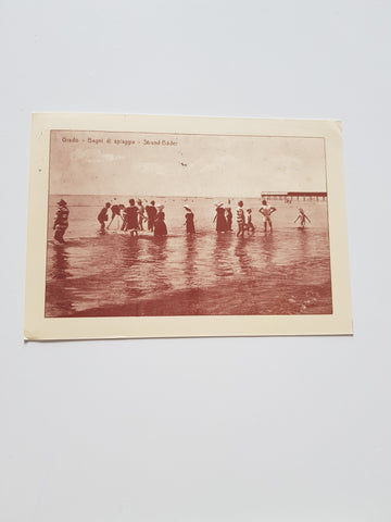 AK Grado (Reprint). Bagni di spiaggia.