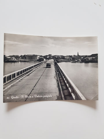 AK Grado Il Ponte e Veduta parziale.