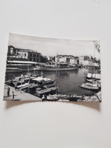 AK Grado Il Porto con il piroscafo Trieste-Grado.