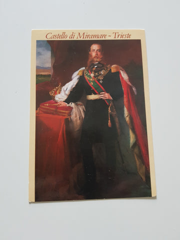 AK Trieste. Castello di Miramare. Massimiliano Ferdinando Giuseppe d'Asburgo.
