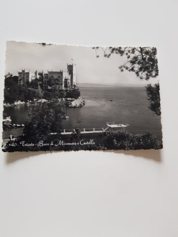 AK Trieste - Baia di Miramare e Castello.