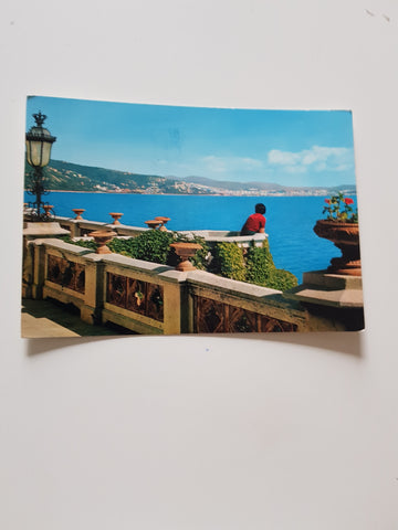 AK Trieste Parco di Miramare. Veduta del golfo dalla terrazza del castello.