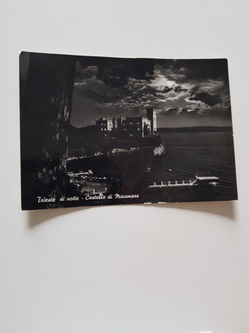 AK Trieste di Notte - Castello di Miramare.