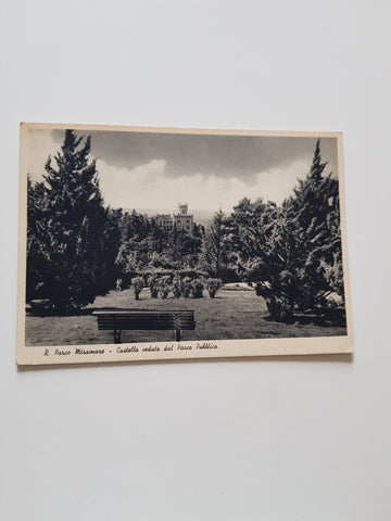 AK R. Parco Miramare - Castello veduto dal Parco Pubblico. (1939)