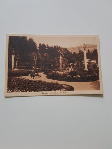 AK Trieste. Miramare - Giardino.