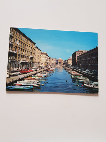AK Trieste. Il Canale e la Chiesa di Sant'Antonio.