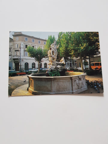 AK Trieste. Fontana del Nettuno. Piazza Venezia.