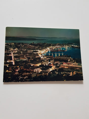 AK Trieste. Notturno Panorama.