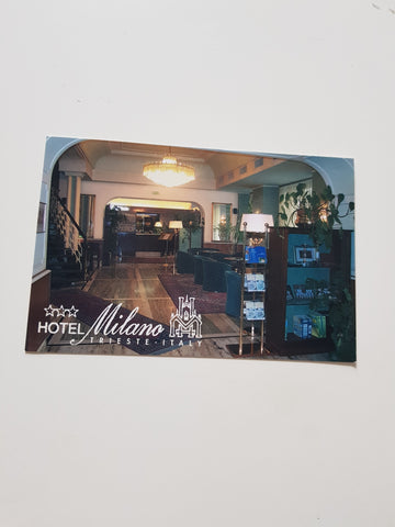 AK Trieste. Hotel Milano. Via C. Ghega 17.