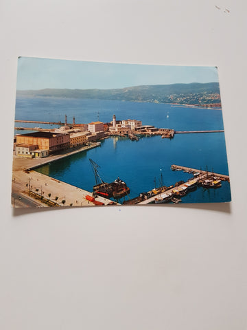 AK Trieste. Veduta del golfo e del Porto da Campo Marzio.