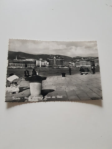 AK Trieste - Molo Audace e Rosa dei Venti.