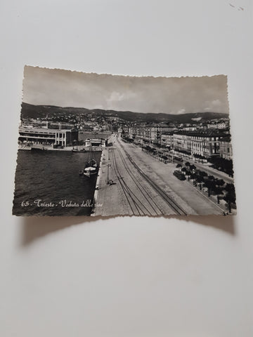 AK Trieste veduta delle rive.