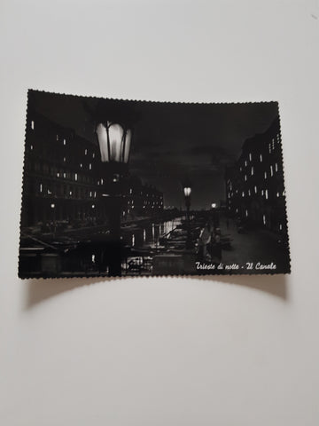 AK Trieste di notte - Il Canale.