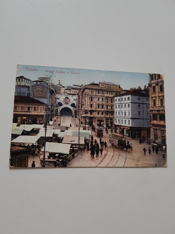 AK Trieste - Piazza Goldoni e Tunnel.