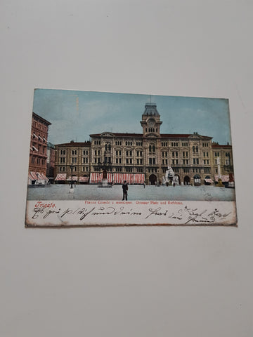 AK Trieste. Piazza Grande e municipio.