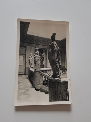 AK Trieste. Palazzo Carciotti Statue nello Scalone.