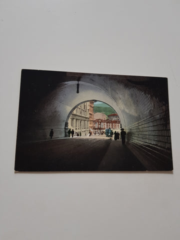 AK Trieste Tunnel di Montuzza dall'interno.