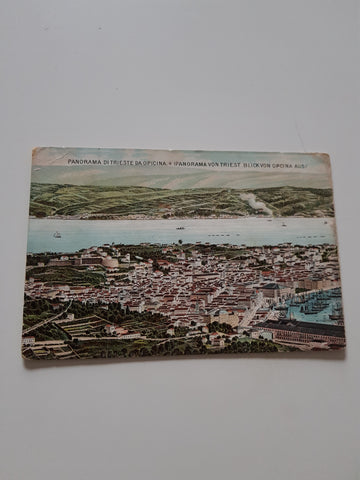 AK Panorama di Trieste da Opicina.