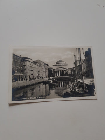 AK Trieste. Canale e Chiesa S. Antonio.