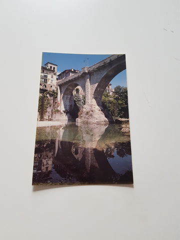 AK Cividale del Friuli. Ponte del Diavolo visto dal fiume Natisone.