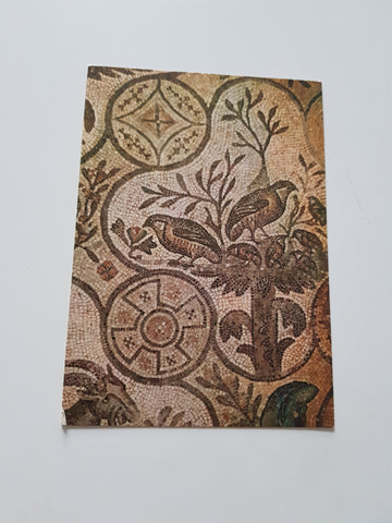 AK Aquileia. Basilica Cripta degli scavi: Particolare del mosaico. Nido con Pernici.