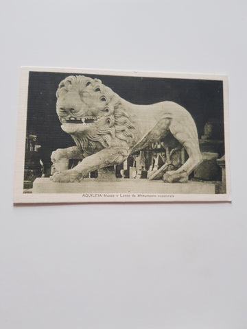 AK Aquileia Museo Leone da Monumento sepolcrale.