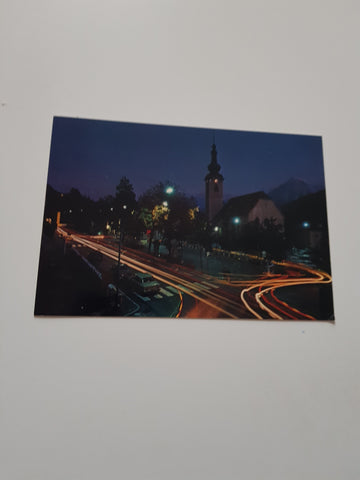 AK Tarvisio. Piazza Unita. Notturno.