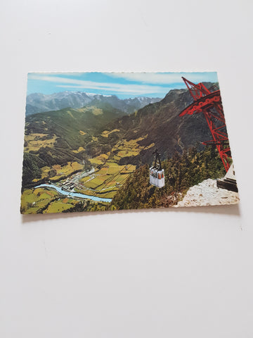 AK Eisriesenwelt-Seilbahn Tiefblick in das Salzachtal.