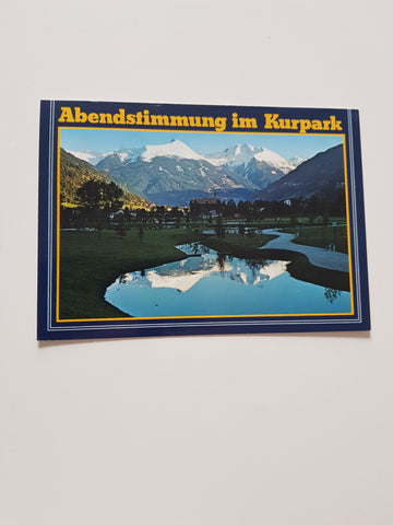 AK Bad Hofgastein. Abendstimmung im Kurpark.