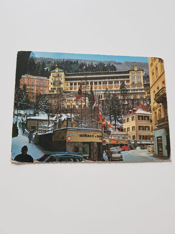 AK Badgastein. Straßenmotiv mit Hotel Bellevue.