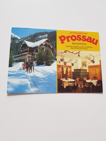 AK Badgastein. Alpengasthof Prossau.