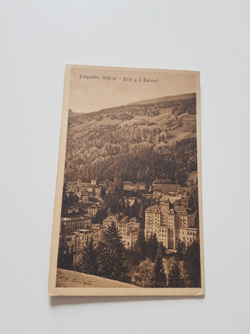 AK Bad Gastein. Blick g. d. Bahnhof. (1910)