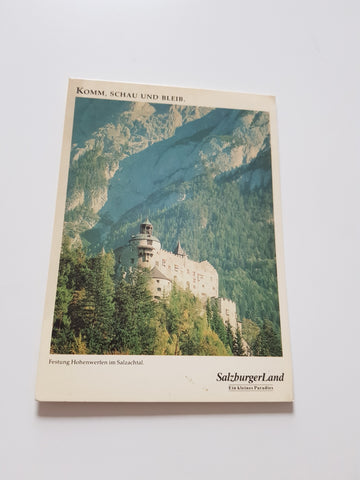 AK Festung Hohenwerfen im Salzachtal.