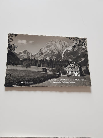 AK Motiv aus Lammertal bei St. Martin Hüttau. Jausenstation Hedegger.
