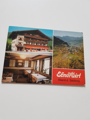 AK Eben im Pongau. Gasthof Ebnerwirt. Fam. Santner.