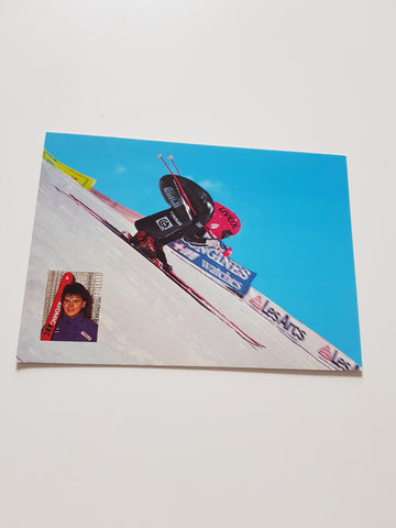 Autogrammkarte Gerhard Pöttler. Forstau 82. High-Speed-Skiing.