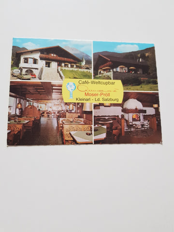AK Kleinarl 92. Cafe Annemarie. Annemarie Moser-Pröll.