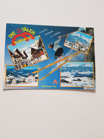 AK Die 3 Täler Skischaukel. Flachau Wagrain St. Johann.