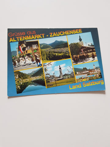 AK Grüsse aus Altenmarkt Zauchensee.
