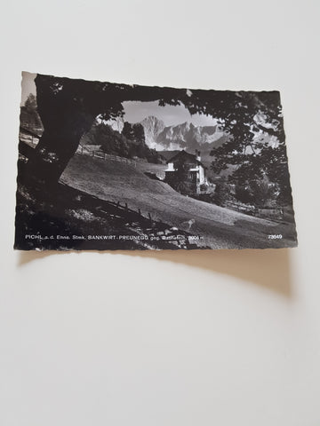 AK Pichl an der Enns. Bankwirt Preunegg geg. Dachstein.