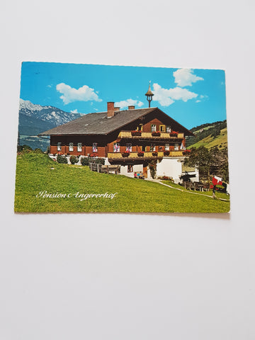 AK Rohrmoos 41. Pension Angerer. S. u. F. Hutegger.