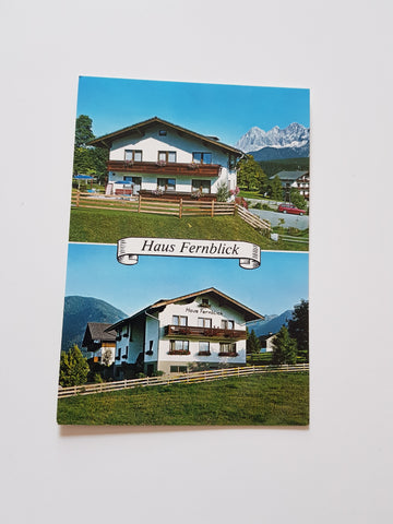 AK Schladming. Rohrmoos 127. Frühstückspension Haus Fernblick. Fam. Anton Lettner.