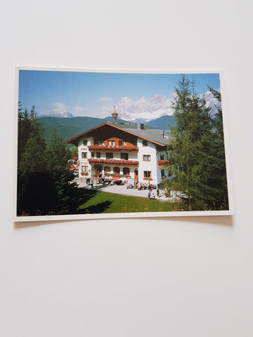 AK Schladming. Rohrmoos 30. Gasthof Pension Berghof. Inh. Familie Hutegger.