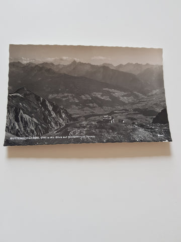 AK Guttenberghaus mit Blick auf Schladminger Tauern. (1962)